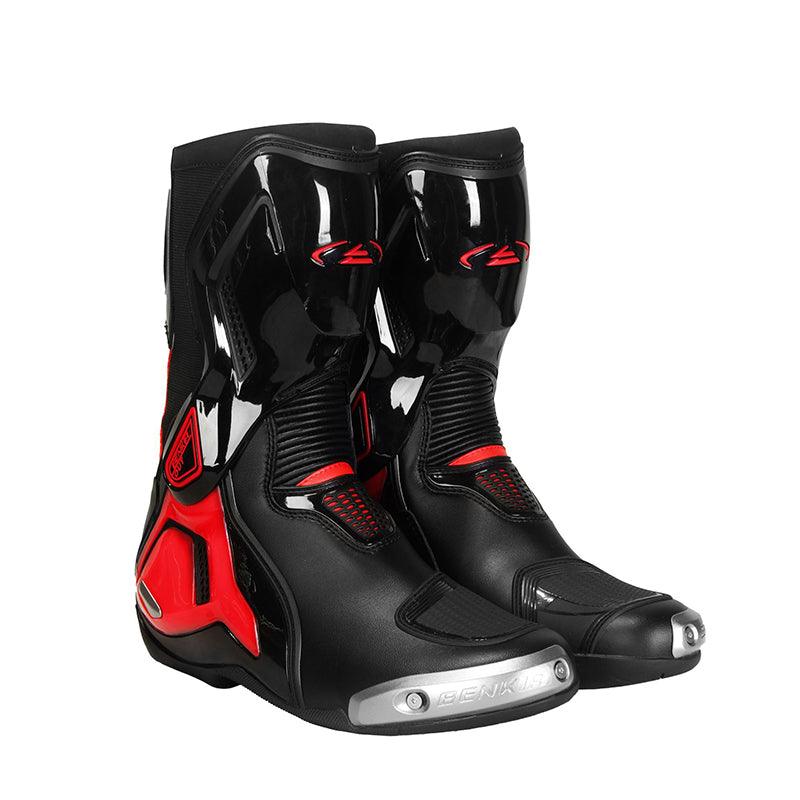Benkia™ Titanium Alloy Motorcycle Riding Boots by Bean's Moto Booth with reinforced safety features and durable design.