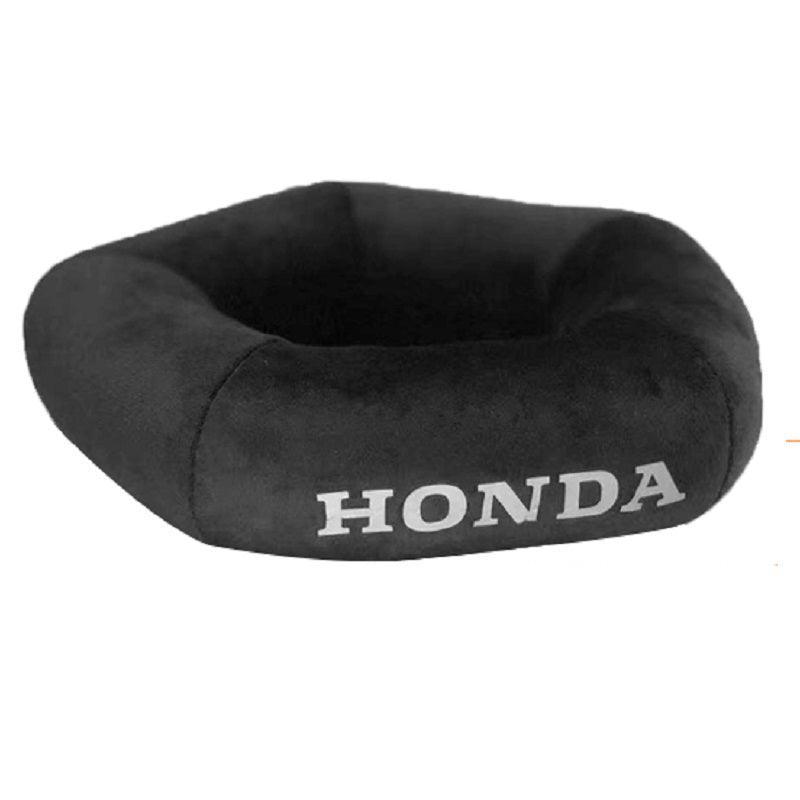Bean's Moto Booth motorcycle helmet ventilation pad attached inside a helmet for improved airflow and comfort.