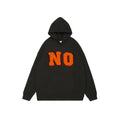 Bean's Moto Booth Stop Asking 3D hoodie, front view featuring bold 3D text design and comfortable fabric.