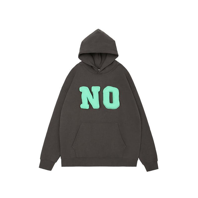 Bean's Moto Booth Stop Asking 3D hoodie featuring a bold graphic design, soft fabric, and comfortable fit displayed on a model.