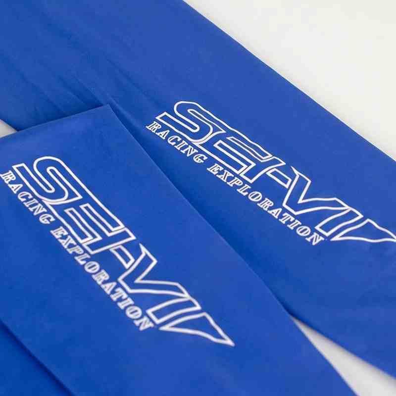 Bean's Moto Booth SEIVI™ motorcycle sun protection cooling sleeves, lightweight fabric, designed for riding comfort and sun shielding.