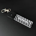 Cyberpunk LED rechargeable motorcycle keychain decor by Bean's Moto Booth featuring vibrant LED lights and motorcycle-inspired design.
