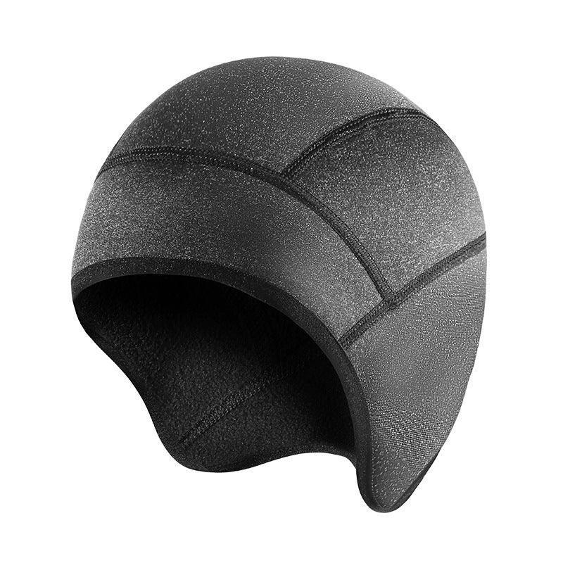 Bean's Moto Booth motorcycle helmet winter inner liner thermal cap, soft insulating cap for added warmth inside helmet.