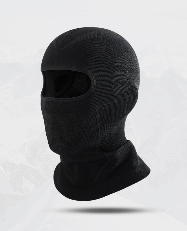 Bean's Moto Booth winter windproof thickened motorcycle balaclava, black, snug fit for cold weather riding, breathable and wind-resistant.