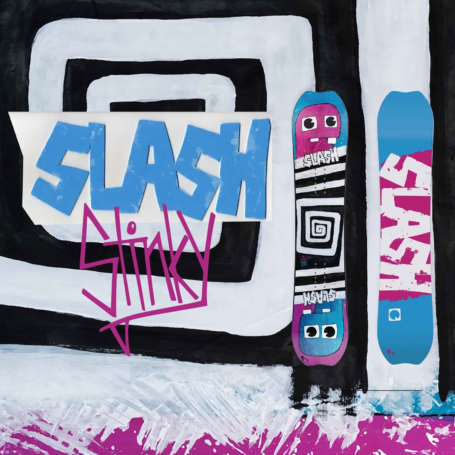 Splash Kids Snowboard by ZEITBIKE featuring colorful graphics and a playful design for young snowboarders.