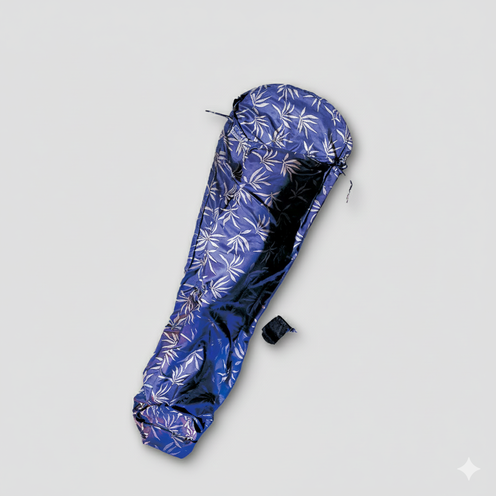 COCOON MummyLiner™ Silk Small sleeping bag liner made of smooth silk, shown in a compact, lightweight design perfect for travel.