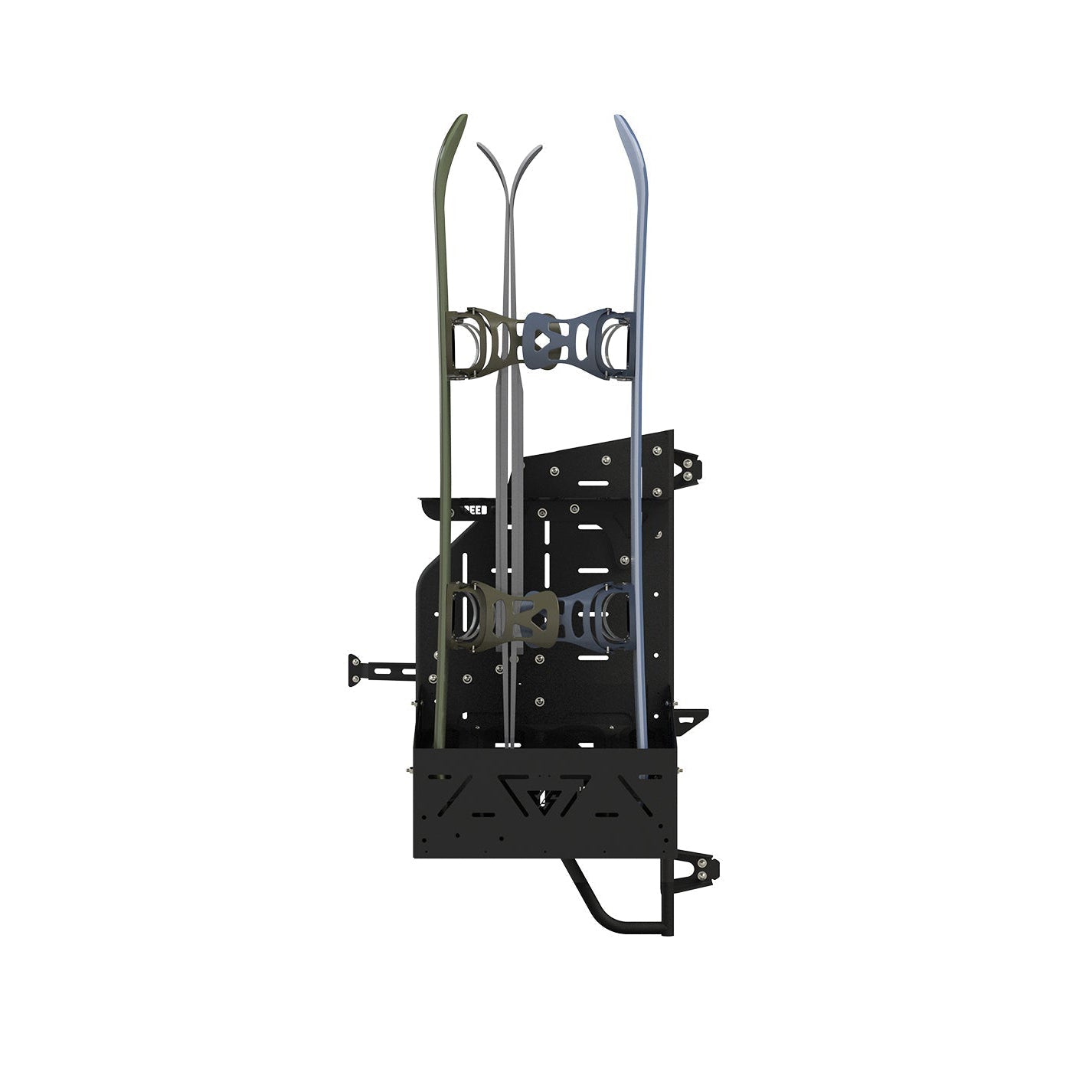 Vanspeed Sprinter gondola rack bundle mounted on van exterior, featuring durable van storage and organization accessories.