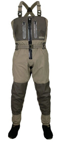 Wet suit with suspenders on a white background