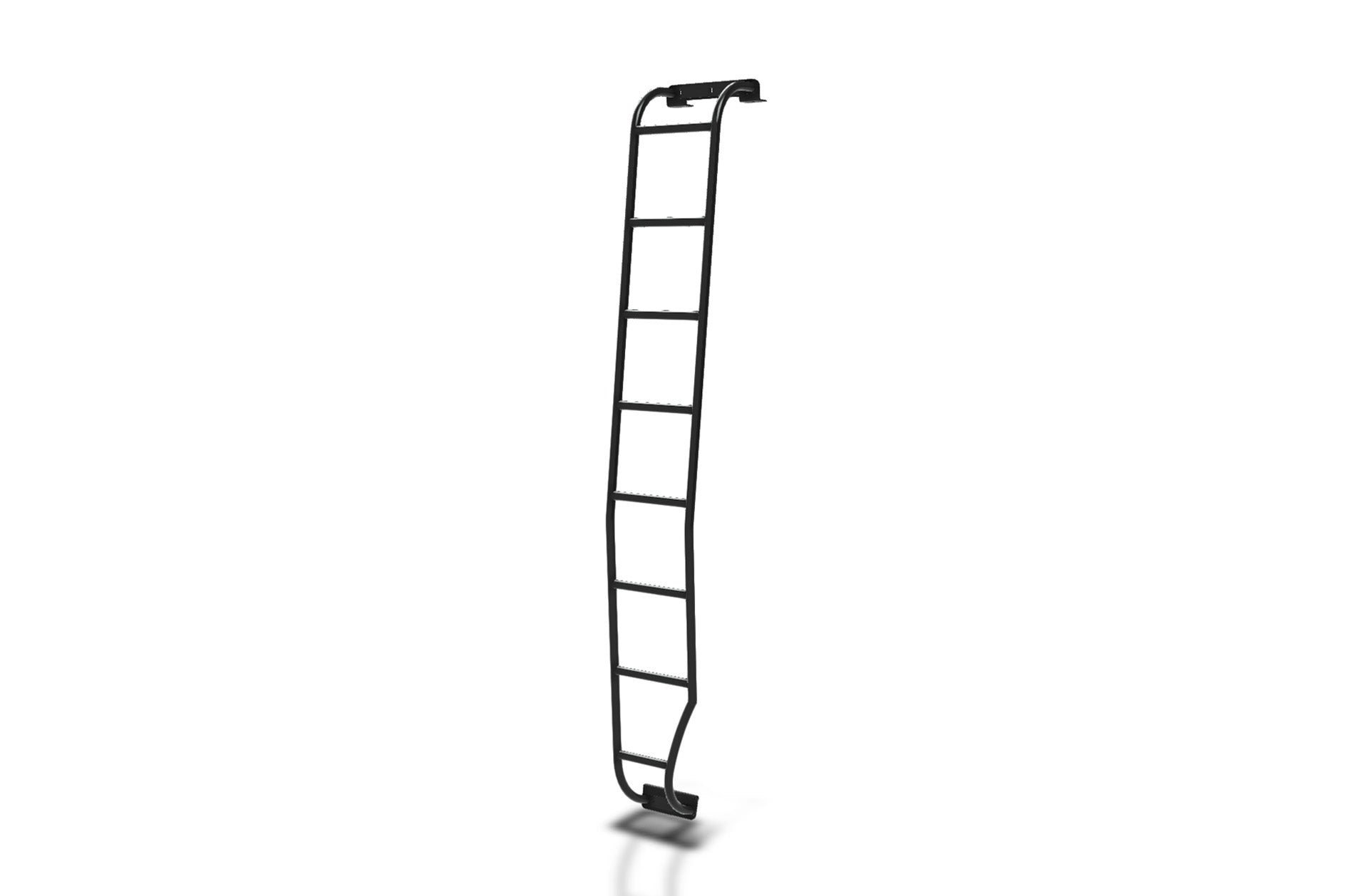 Orion Van Gear Sprinter Wheel Wrap Side Ladder mounted on a vehicle for easy access and cargo loading.