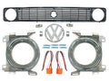 Square-to-Round Headlight Grille Kit [Late Vanagon] - OVERLANDERS Outfitter