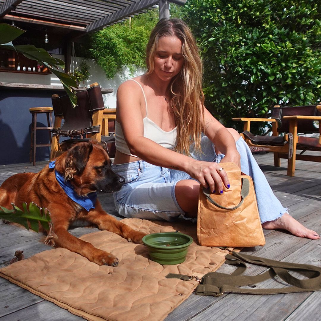 Trekk Convertible Travel Mat - Portable Canvas Bed for Dogs & Humans | Camping, Concerts, Picnics - OVERLANDERS Outfitter