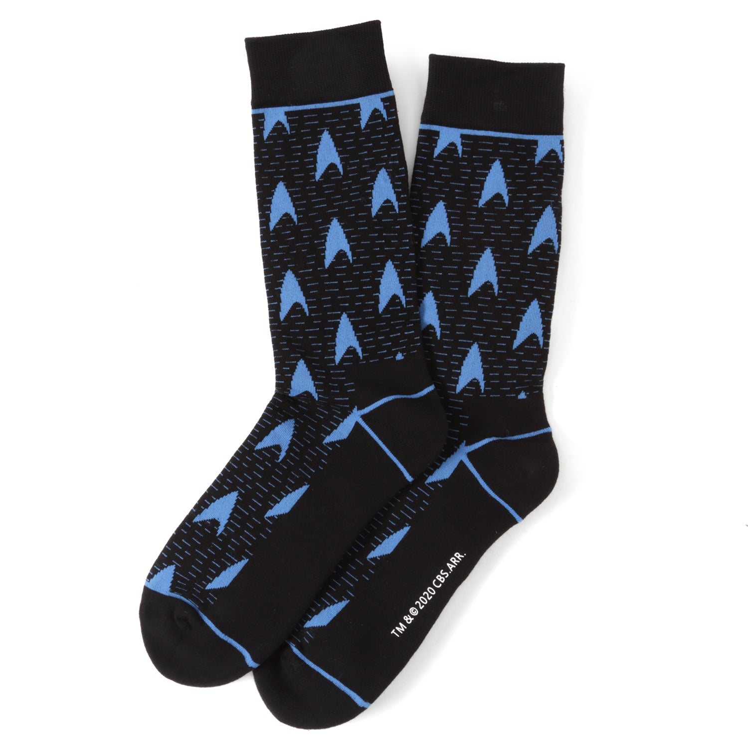 Star Trek Blue Delta Shield Black Men's Socks - OVERLANDERS Outfitter