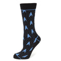 Star Trek Blue Delta Shield Black Men's Socks - OVERLANDERS Outfitter