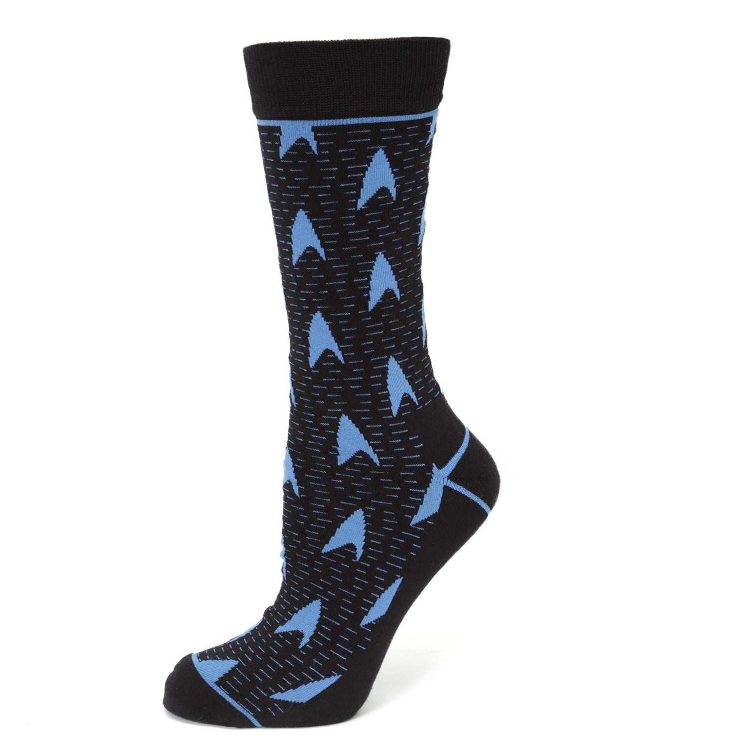 Star Trek Blue Delta Shield Black Men's Socks - OVERLANDERS Outfitter