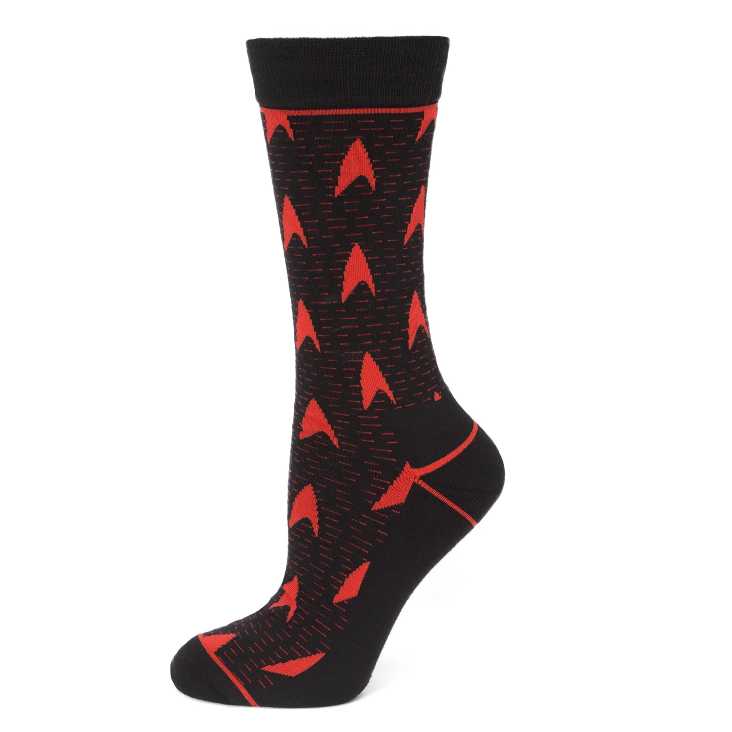 Star Trek Red Delta Shield Black Men's Socks - OVERLANDERS Outfitter