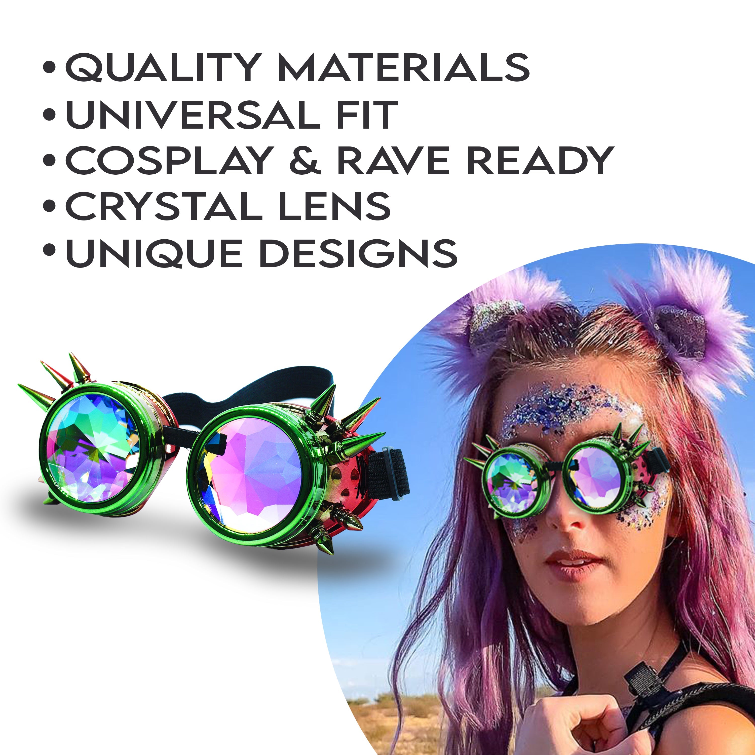 Steampunk Goggles and Kaleidoscope Glasses - OVERLANDERS Outfitter