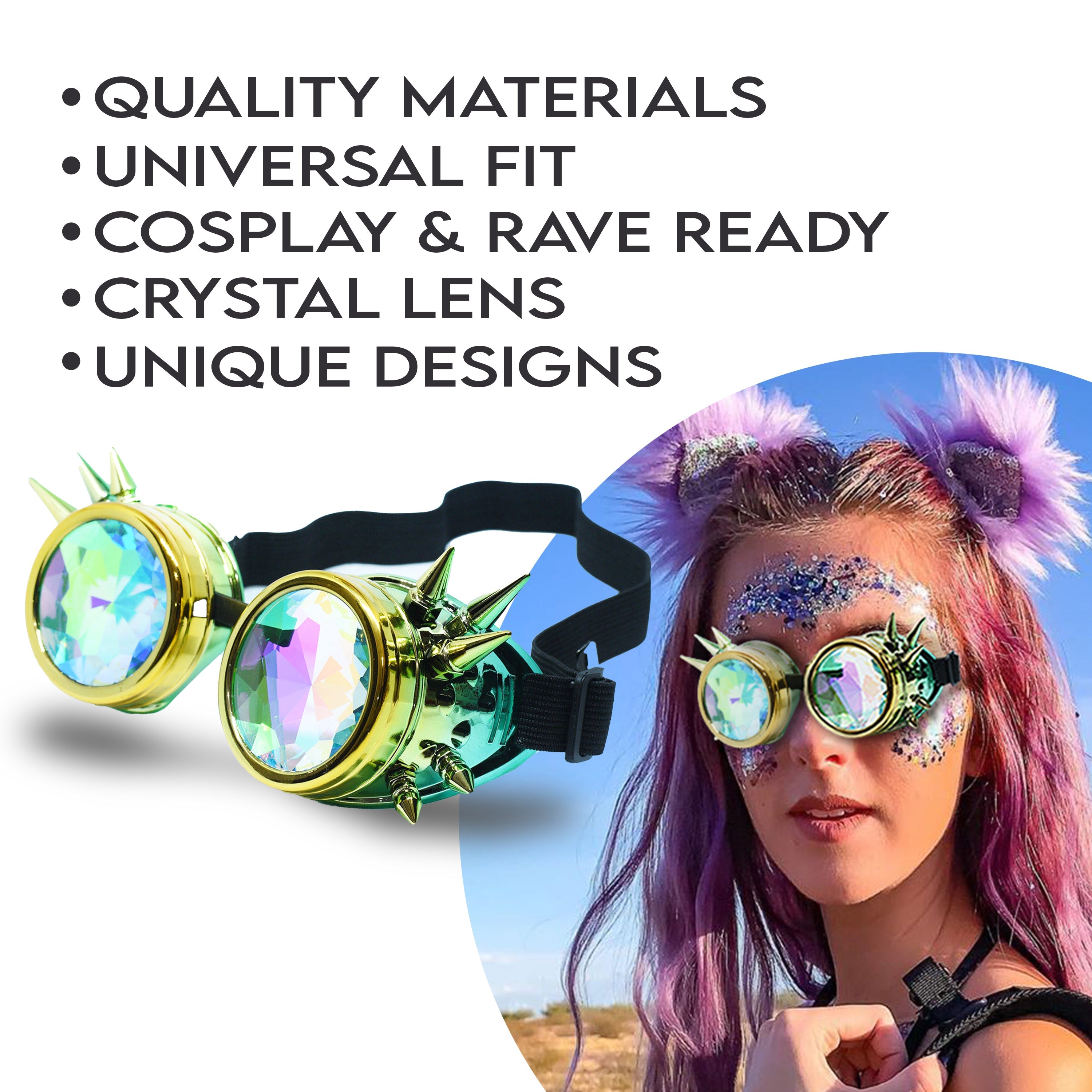 Steampunk Goggles and Kaleidoscope Glasses - OVERLANDERS Outfitter