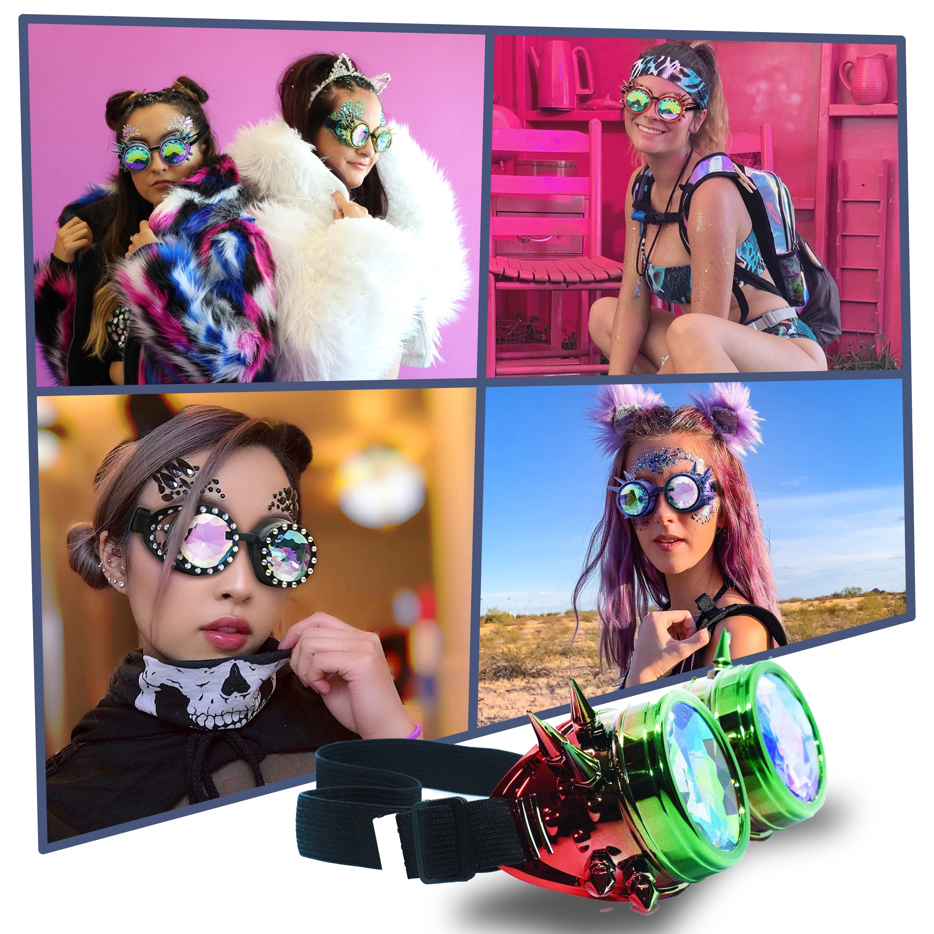 Steampunk Goggles and Kaleidoscope Glasses - OVERLANDERS Outfitter