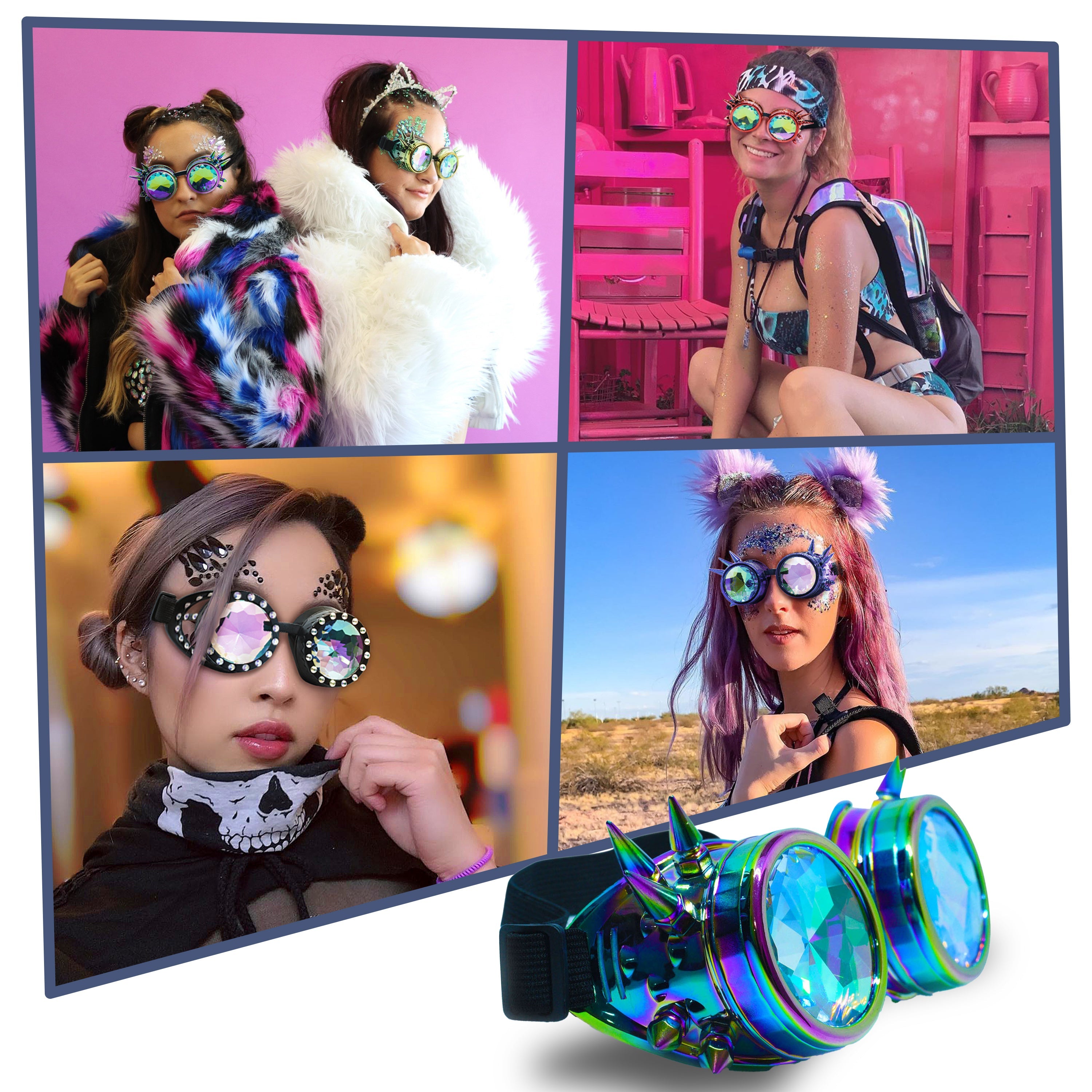 Steampunk Goggles and Kaleidoscope Glasses - OVERLANDERS Outfitter