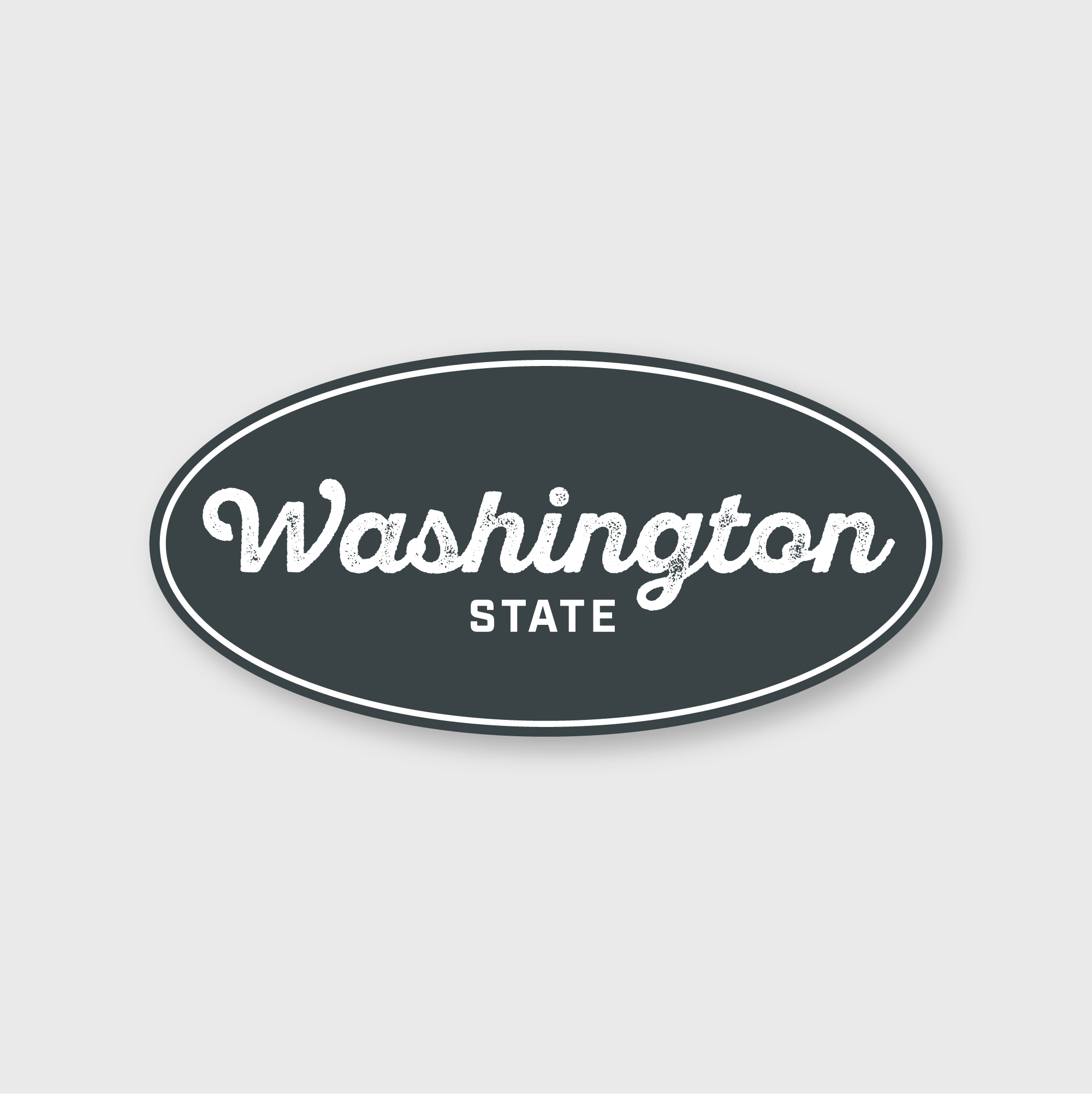 Washington State Rustic Sticker
