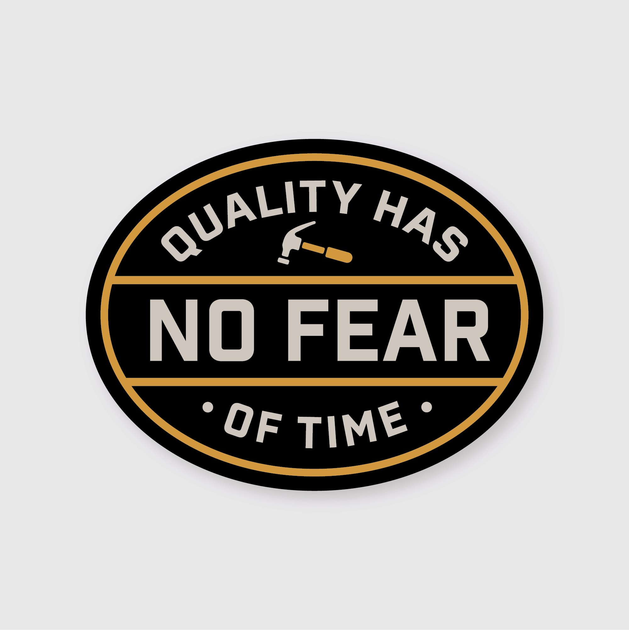 No Fear of Time Sticker