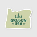 Oregon Simple State Sticker