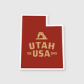 Utah Simple State Sticker