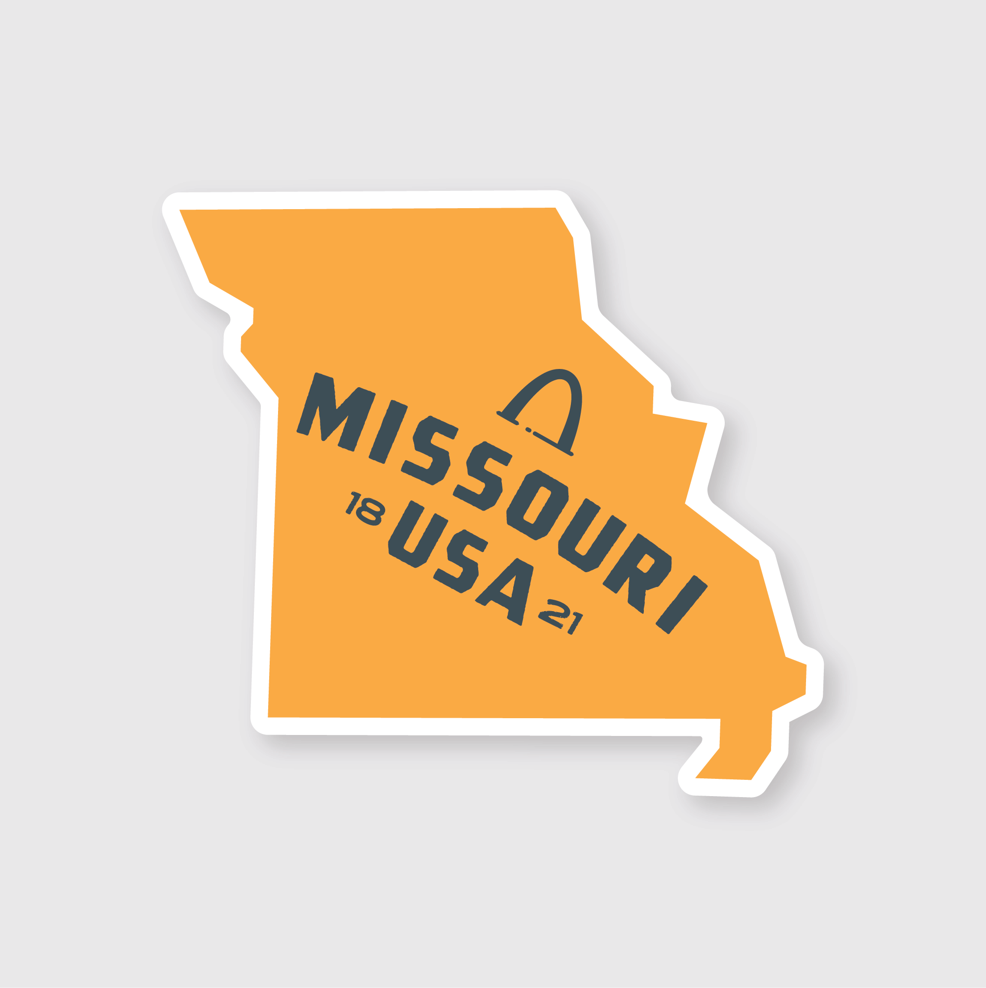 Missouri Simple State Sticker
