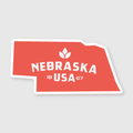 Nebraska Simple State Sticker