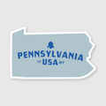 Pennsylvania Simple State Sticker