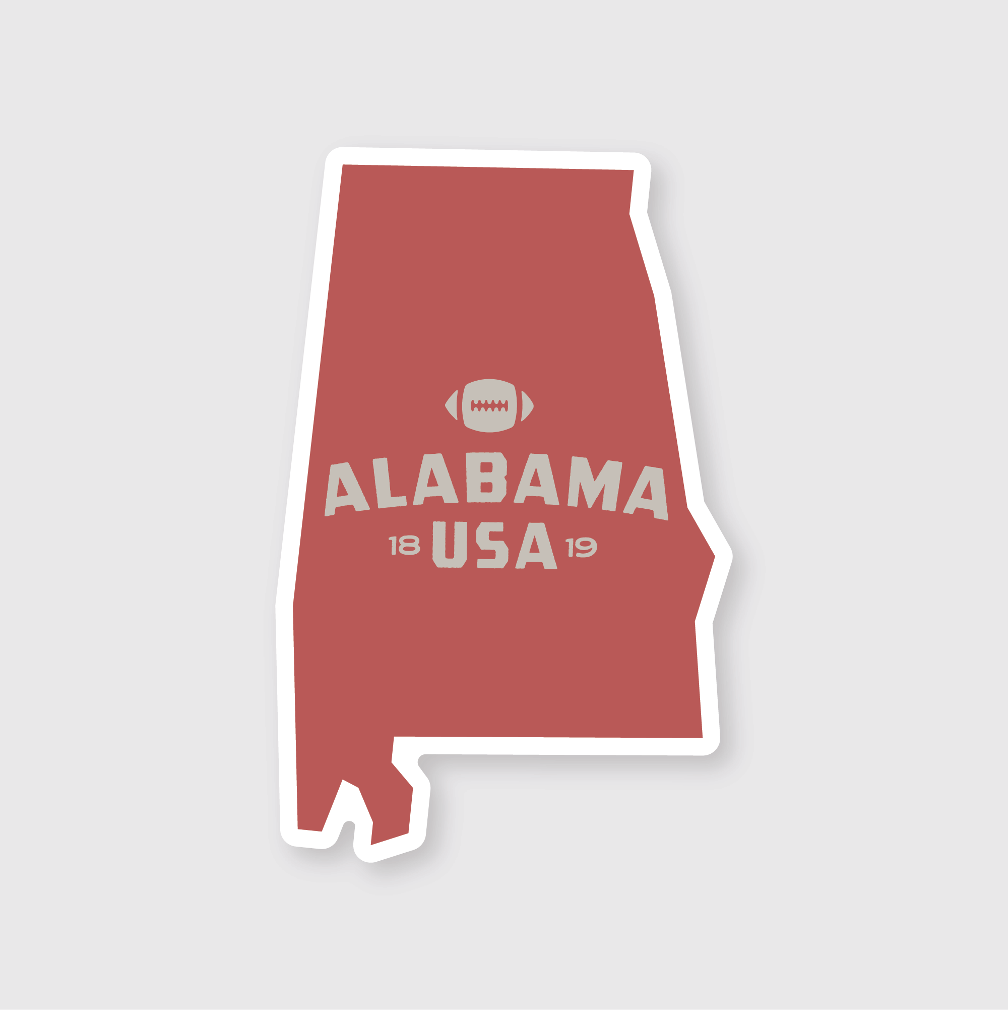 Alabama Simple Sticker