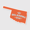 Oklahoma Simple State Sticker