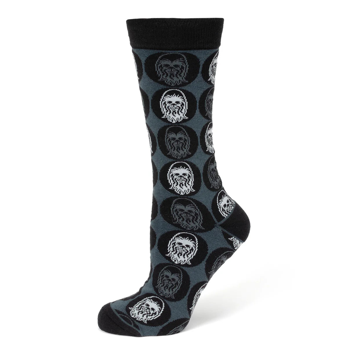 Star Wars Chewbacca Black Dress Socks and Rebel Alliance Starbird Crest Lapel Pin Gift Set - OVERLANDERS Outfitter