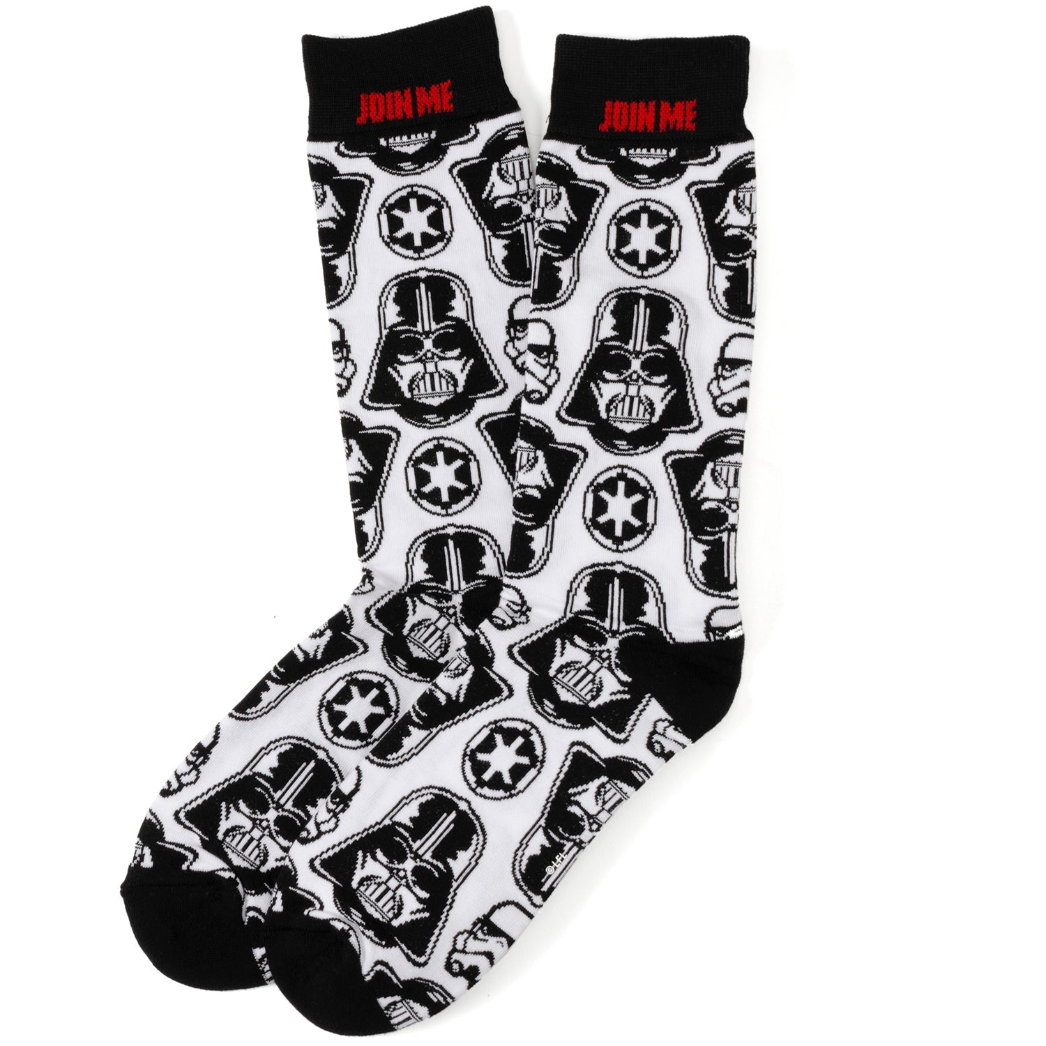Star Wars Darth Vader Black, White, and Gray Dress Socks and Lapel Pin Gift Set - OVERLANDERS Outfitter