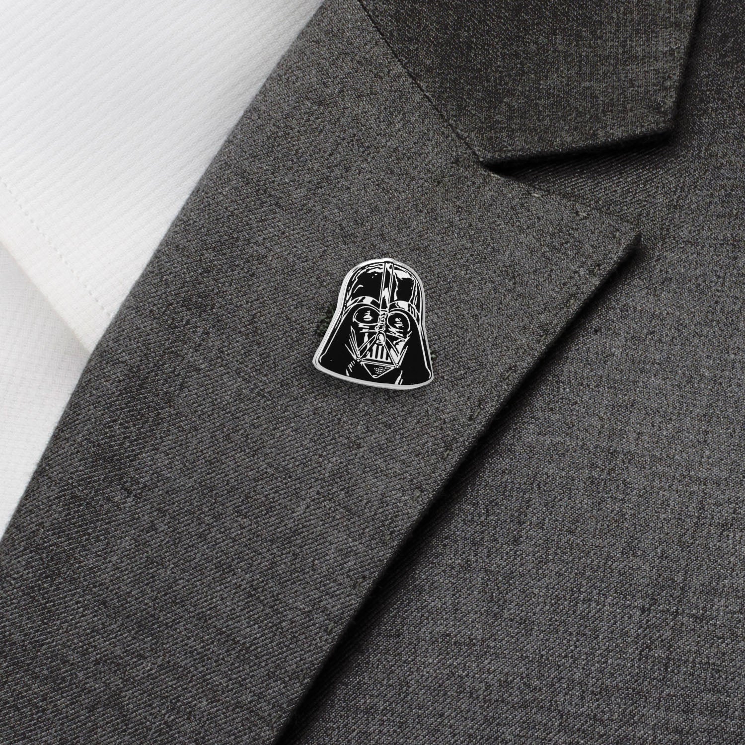 Star Wars Darth Vader Black, White, and Gray Dress Socks and Lapel Pin Gift Set - OVERLANDERS Outfitter