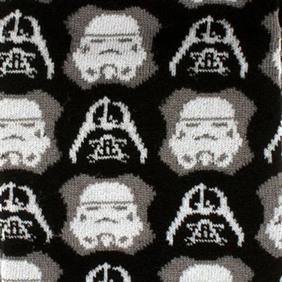 Star Wars Darth Vader and Stormtrooper Black Dress Socks and Darth Vader Lapel Pin Gift Set - OVERLANDERS Outfitter