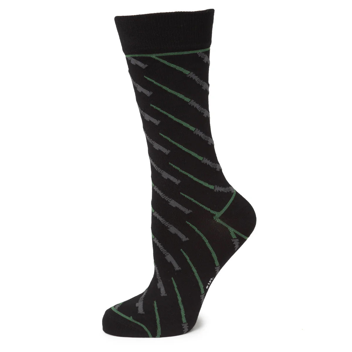 Star Wars Green LIGHTSABER Dress Socks with Jedi Crest Lapel Pin Gift Set - OVERLANDERS Outfitter