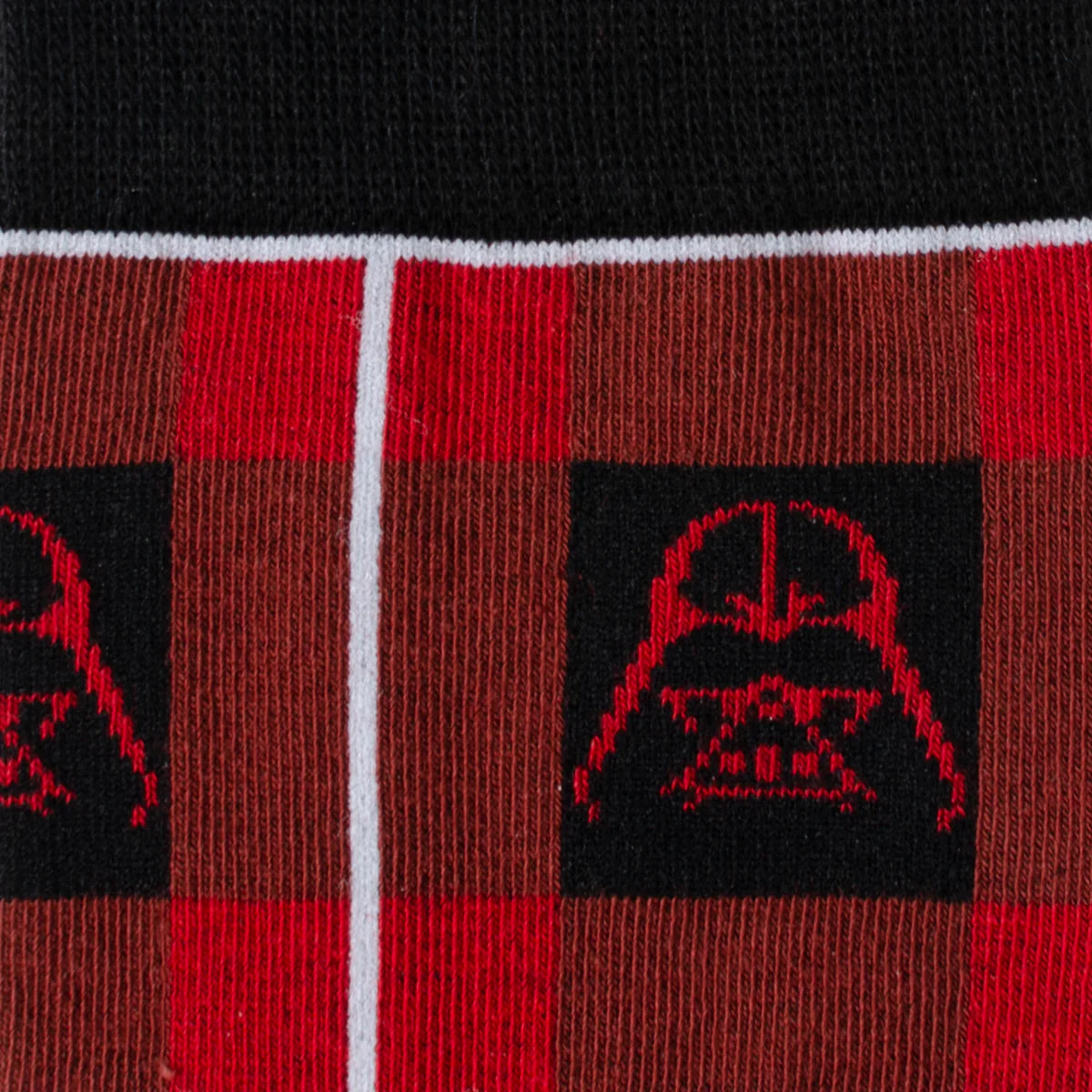 Star Wars Darth Vader Black and Red Plaid Dress Socks and Imperial Crest Lapel Pin Gift Set - OVERLANDERS Outfitter