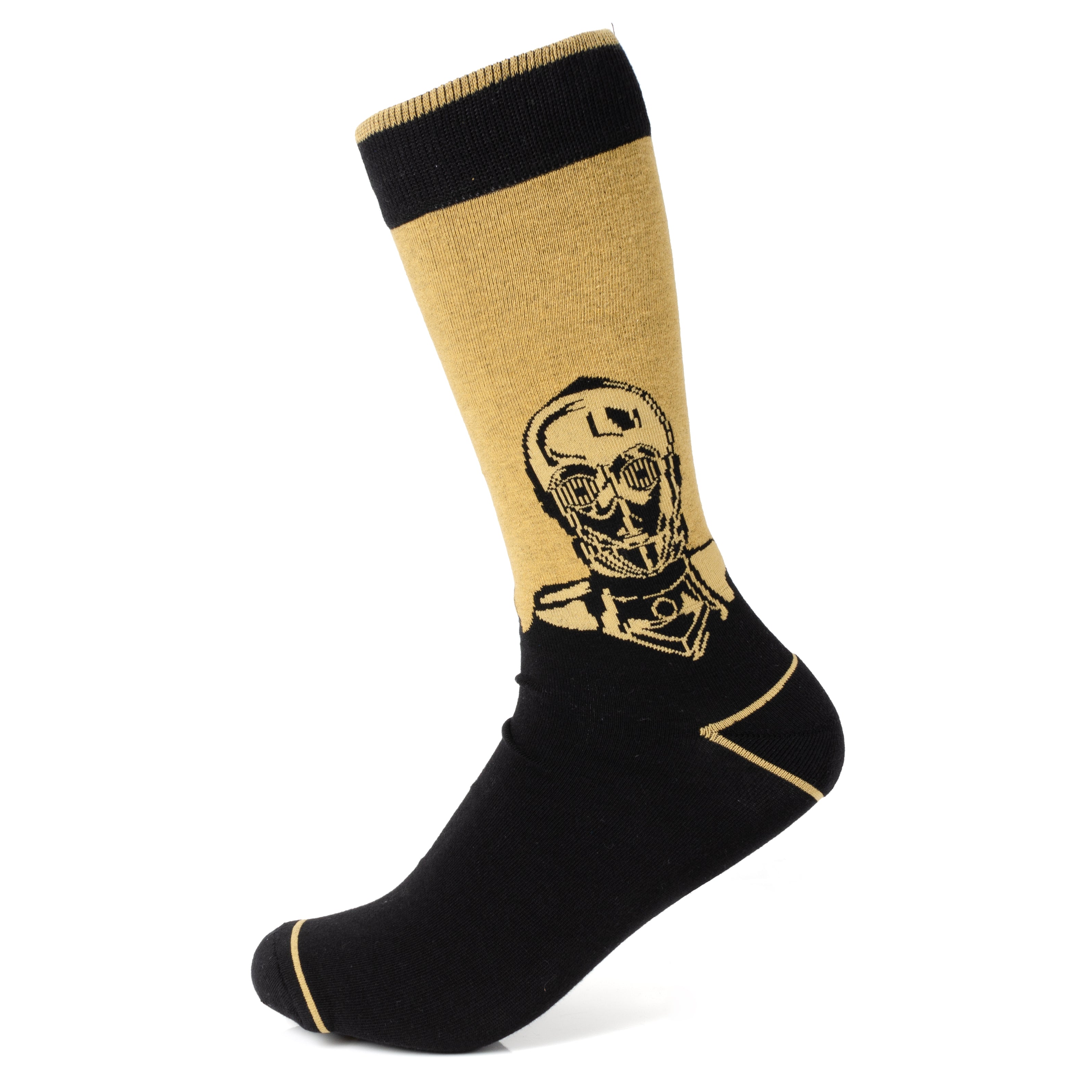 Star Wars C-3PO Dress Socks and R2-D2 Lapel Pin Gift Set - OVERLANDERS Outfitter