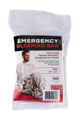 Lightweight Quake Kits emergency Mylar sleeping bag, waterproof thermal survival shelter and heat-reflective emergency warmth solution.