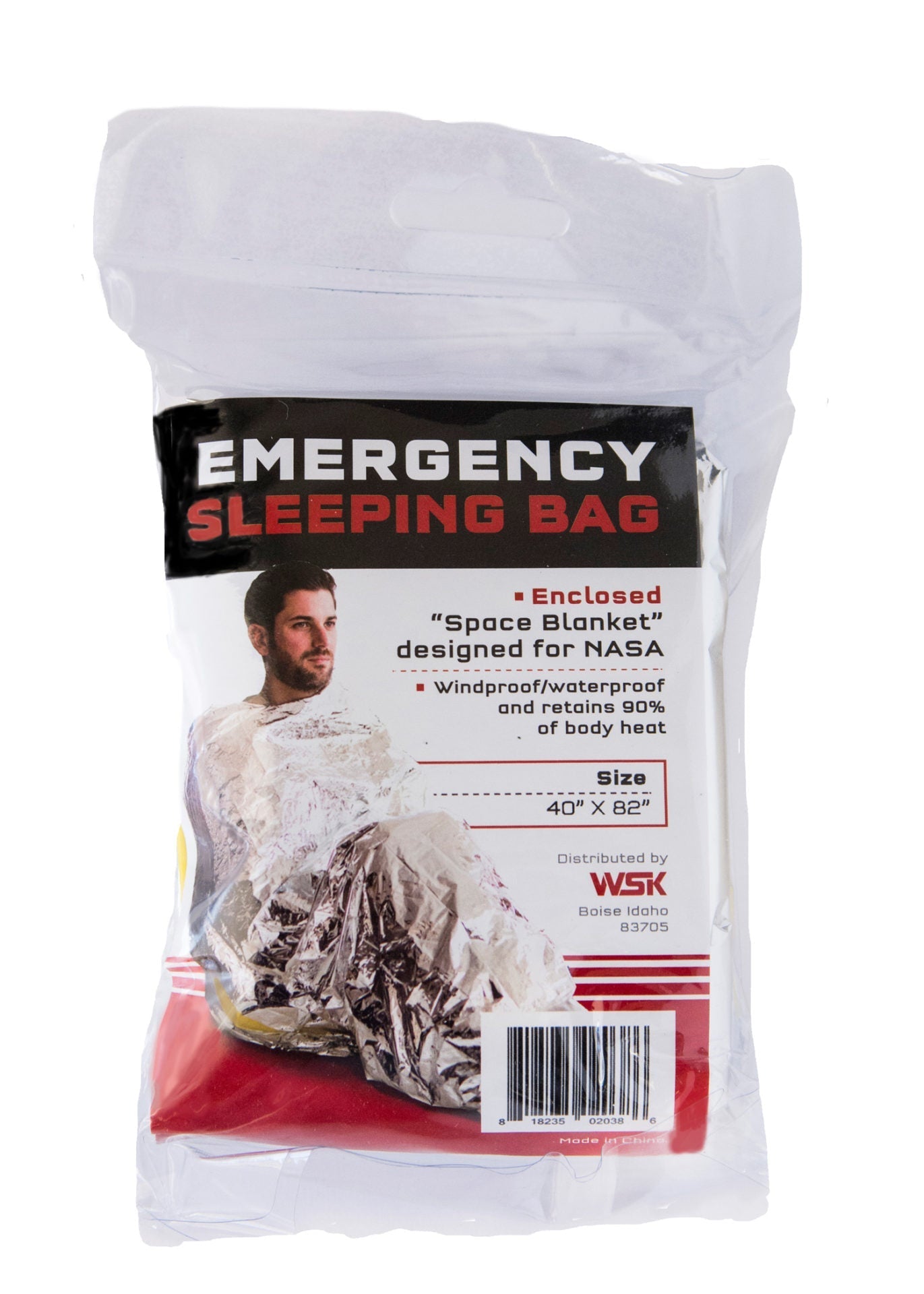 Lightweight Quake Kits emergency Mylar sleeping bag, waterproof thermal survival shelter and heat-reflective emergency warmth solution.