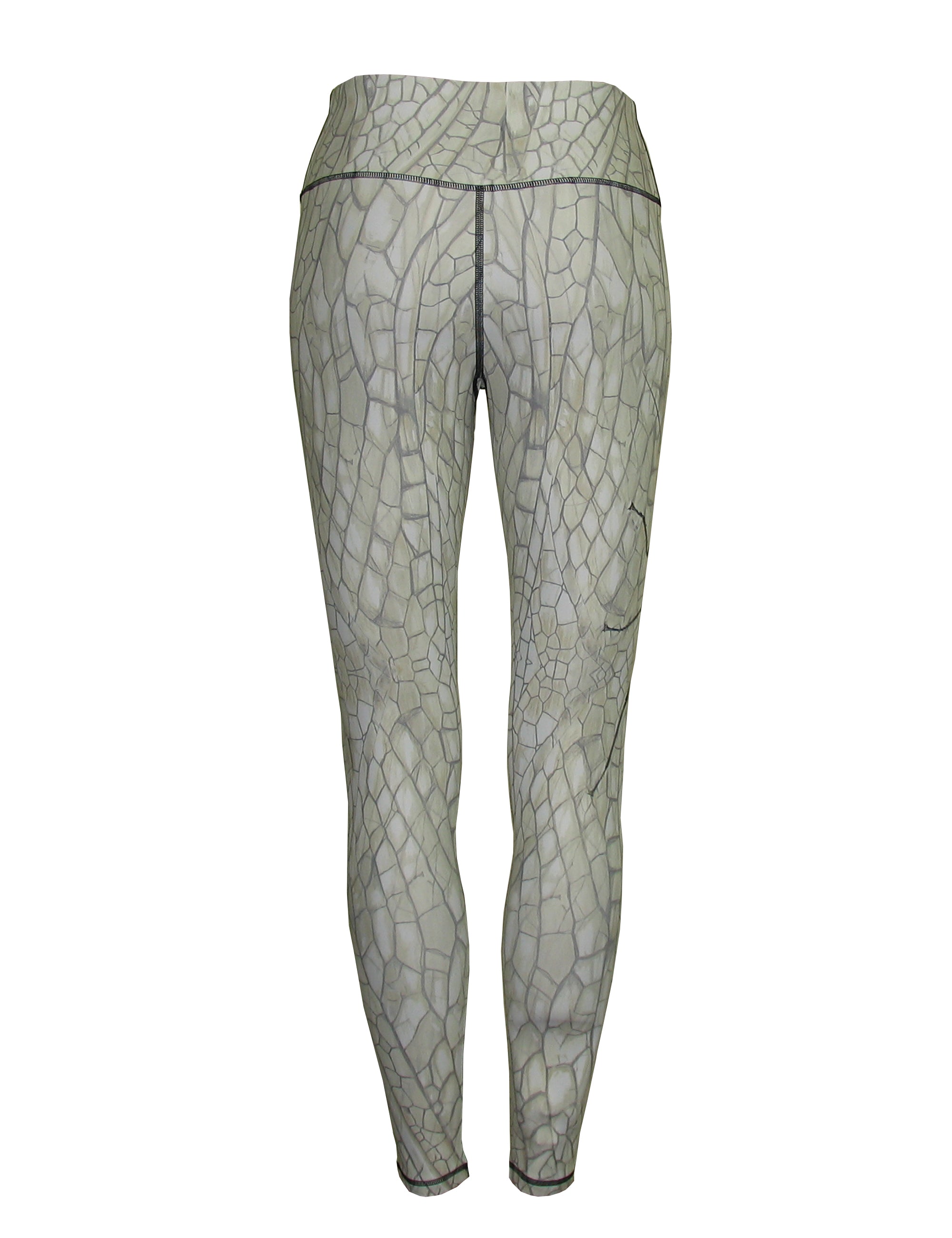 All sport leggings with salmonfly fish print pattern from Cognito Brands, Inc., showing back view with vibrant fish design.