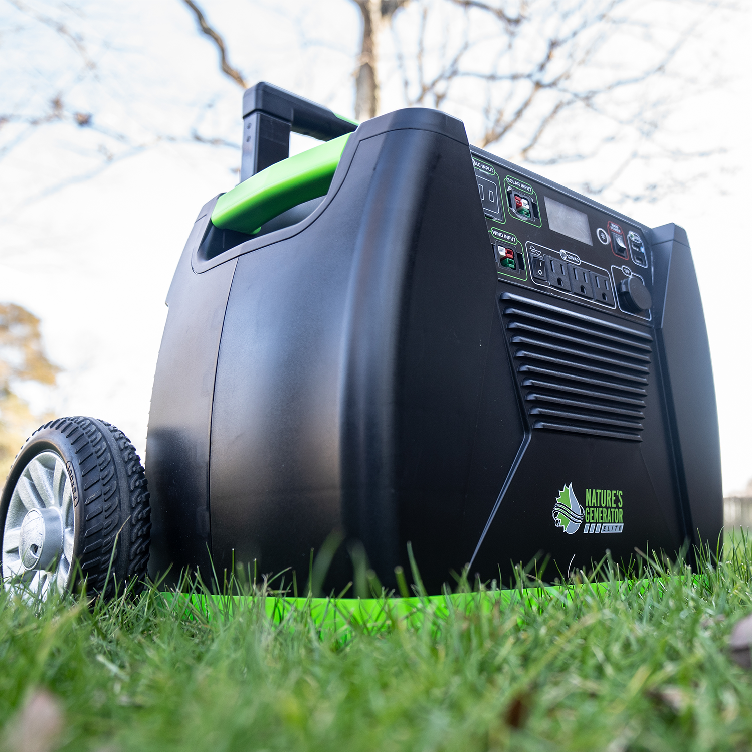 Nature's Generator Elite Gold PE System for outdoor electronics, featuring portable power with solar compatibility and durable design.