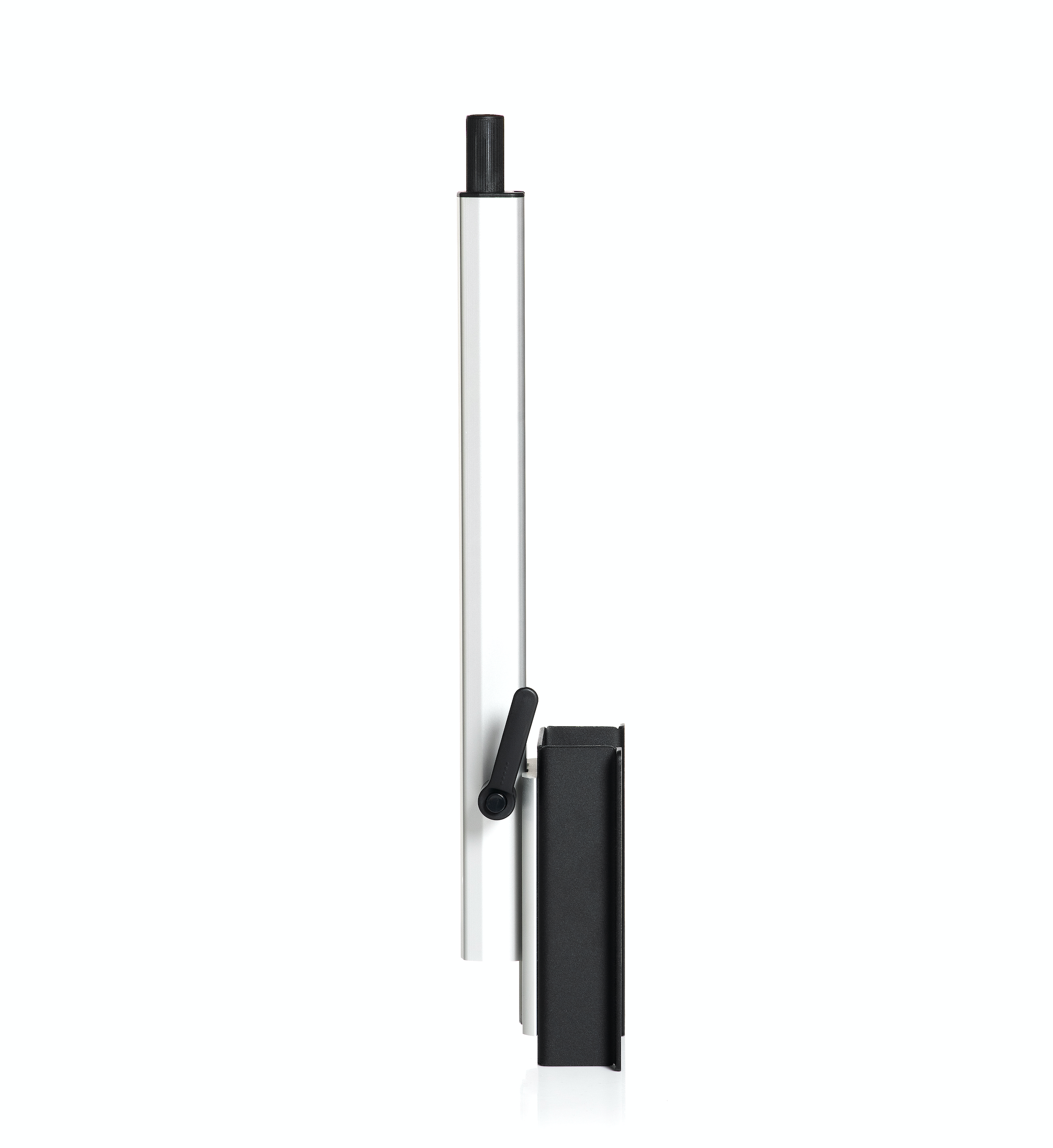 Lagun Table Spacer Mount from The Van Mart in a van setup, showcasing adjustable height and sturdy design for tables.