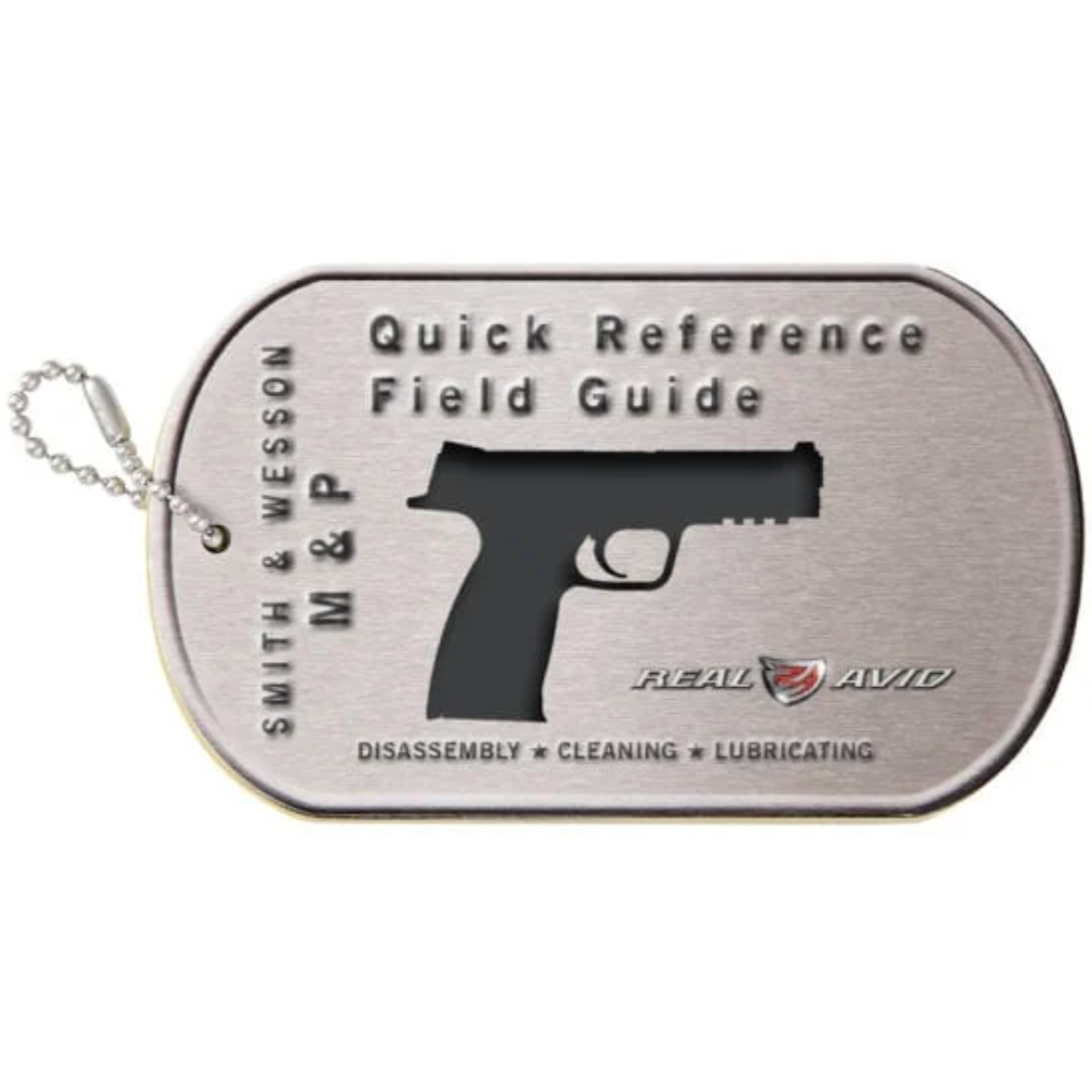 Field Guide SW M&P by HCC Tactical, showcasing cleaning and maintenance tools for firearms in a detailed layout.