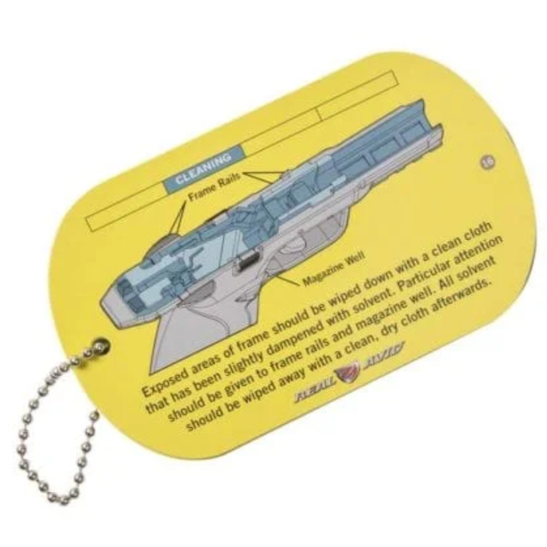 HCC Tactical Field Guide for cleaning and maintenance of SW M&P firearms on a wooden surface.