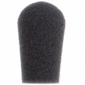 HCC Tactical AMP Boom Microphone Windscreen attached to a microphone, designed for helmets and audio accessories.