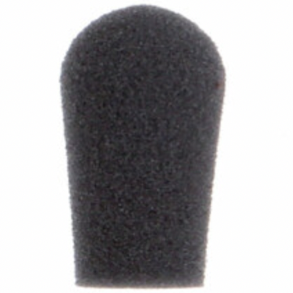 HCC Tactical AMP Boom Microphone Windscreen attached to a microphone, designed for helmets and audio accessories.
