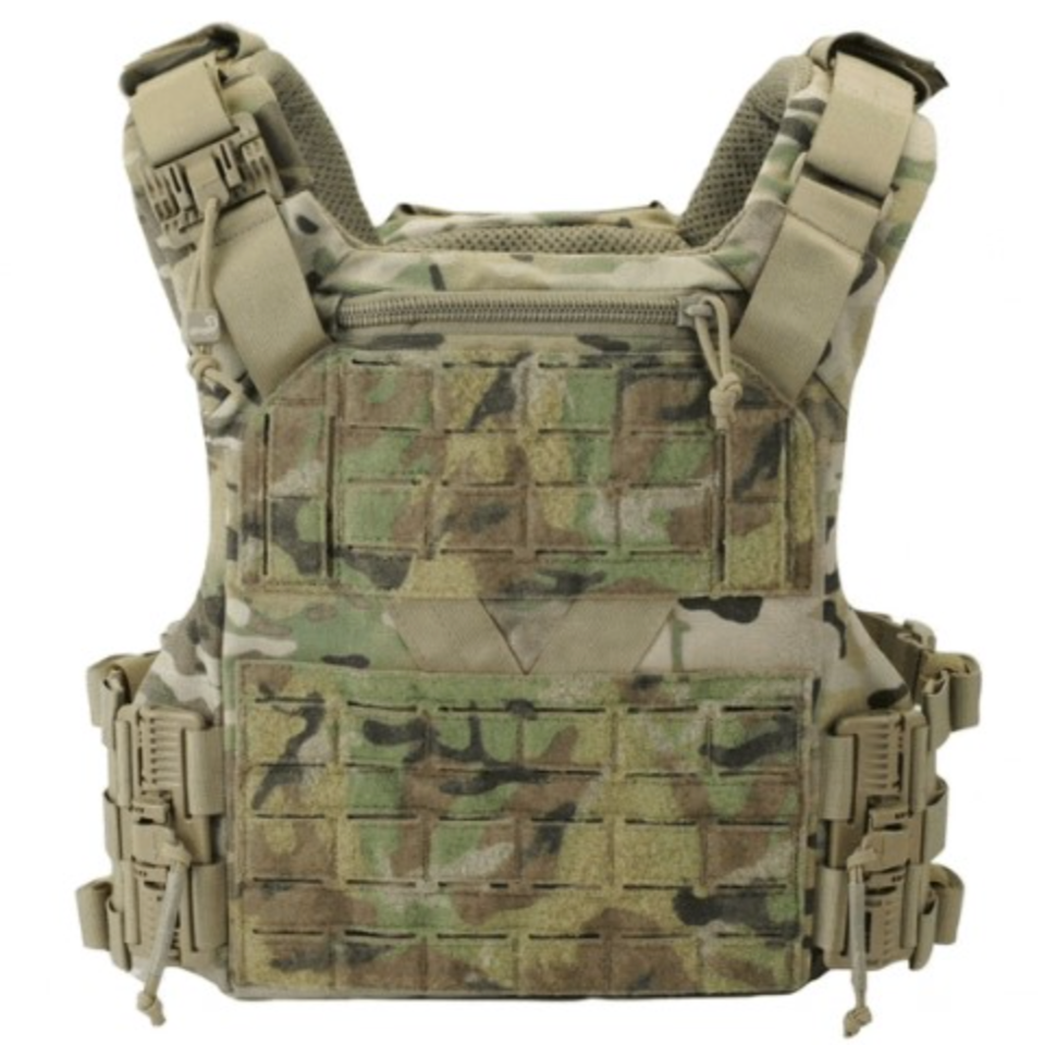 HCC Tactical K19 Plate Carrier (Gen 3) in a rugged design, featuring adjustable straps and multiple pouches for gear.