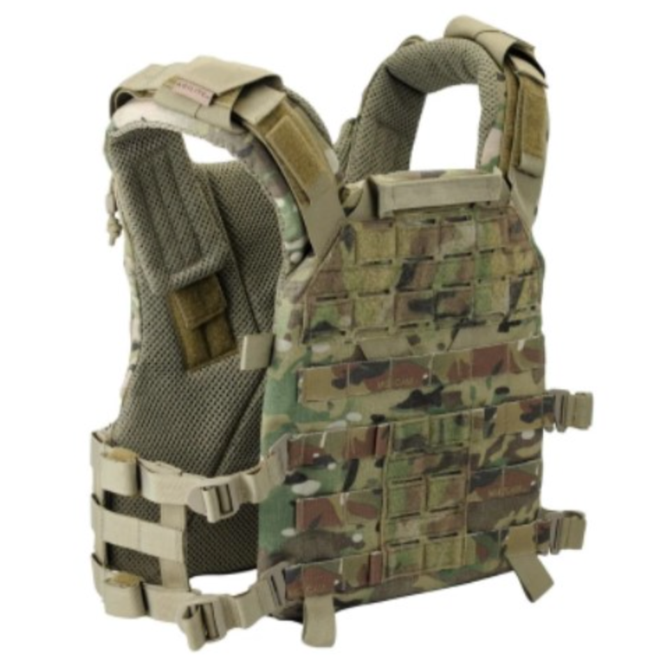 HCC Tactical K19 Gen 3 Plate Carrier featuring adjustable straps and modular design for tactical gear use.